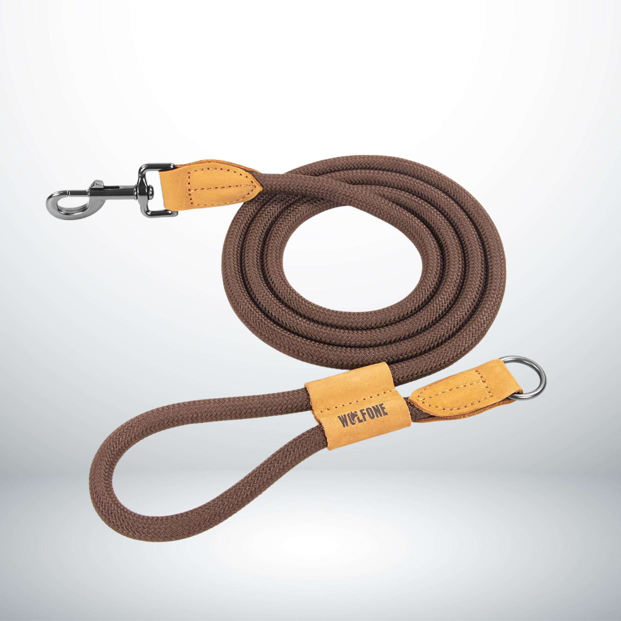 Hands-free waist dog leash for running and jogging with reflective safety strip